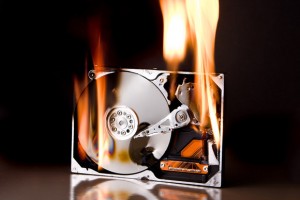 A burning hard drive | Mobile-PC-Medics.com